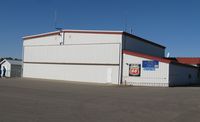 Lac Qui Parle County Airport (DXX) - The main hangar at Lac Qui Parle County Airport in Madison, MN. - by Kreg Anderson