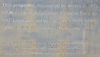 Haverfordwest Aerodrome - Prop Note. - by Derek Flewin
