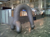 Oslo Airport, Gardermoen, Gardermoen (near Oslo), Akershus Norway (ENGM) - A sculpture inside the Gardermoen Oslo International Airport - by Jonas Laurince