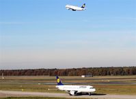 Tegel International Airport (closing in 2011), Berlin Germany (EDDT) - Outgoing and incoming traffic along visitor´s terrace... - by Holger Zengler