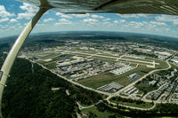 Chicago Executive Airport (PWK) - Fisheye lens view from a Cessna Skyhawk - Chicago Executive Airport, Wheeling, IL - by Laura Peters