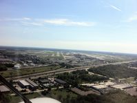 Detroit Metropolitan Wayne County Airport (DTW) - Final 21R nearing I-94. - by Johann