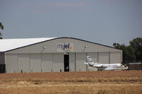 Bendigo Airport - The new Myjet Aviation Hanger at Bendigo Airport with VH-JMM. Now RMIT Uni Flight Training - by Anton von Sierakowski