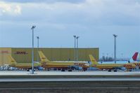 Leipzig/Halle Airport, Leipzig/Halle Germany (EDDP) - DHL Air Hub Leipzig on a sunday afternoon.... - by Holger Zengler