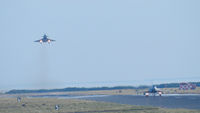 RAF Leuchars Airport, Leuchars, Scotland United Kingdom (EGQL) - 6sqn Typhoon FGR.4's seen here at their home base - by Mike stanners
