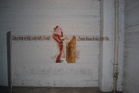 Tempelhof International Airport (closed), Berlin Germany (EDDI) - Mural painted in the World War II air raid bunker underneath the terminal building at Tempelhof   - by moxy