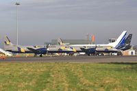 Bournemouth Airport, Bournemouth, England United Kingdom (EGHH) - Colourful Cargo Ramp - by John Coates