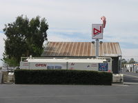 Santa Paula Airport (SZP) - Self-Serve 100LL Fuel Dock open 24 hours, but field closed at night-no lighting. Location: center. New Avitat fuel price. - by Doug Robertson