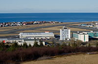 Reykjavík Airport - Reykjavik domestic airport - control tower and terminal for Eagle Air. - by Jonathan Allen
