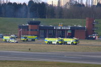 Birmingham International Airport - Birmingham's fire department called out to deal with a fuel spillage from Turkish Airlines Boeing 737-8F2 TC-JFU - by Chris Hall