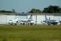 Fort Lauderdale Executive Airport (FXE) - Some of the stored Sabreliners. Taken from the covered viewing area. - by Carl Byrne (Mervbhx)
