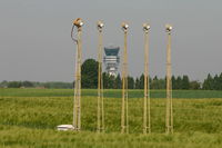 Brussels Airport, Brussels / Zaventem   Belgium (EBBR) - Control tower / approach to RWY 25L - by Daniel Vanderauwera