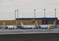Leipzig/Halle Airport, Leipzig/Halle Germany (EDDP) - No hands on deck at apron 4..... - by Holger Zengler
