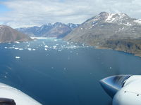 Narsarsuaq Airport - Approaching BGBW up the Fjord - by Bob Iiris