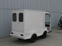 Santa Paula Airport (SZP) - The airport has many forms of personal ground transportation. Here is a Taylor-Dunn electric vehicle for two with enclosed cargo capability. - by Doug Robertson