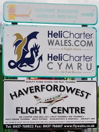 Haverfordwest Aerodrome - Operators at Haverfordwest Airport. - by Roger Winser