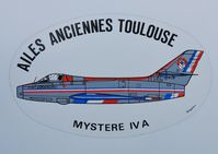 Toulouse Airport, Blagnac Airport France (LFBO) - Ailes Anciennes Mystere IV - by Jean Goubet-FRENCHSKY