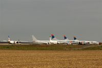Leipzig/Halle Airport, Leipzig/Halle Germany (EDDP) - Sunday afternoon on apron 2.... - by Holger Zengler