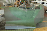 Haverfordwest Aerodrome - replica Spitfire cockpit in the hangar at Haverfordwest - by Chris Hall