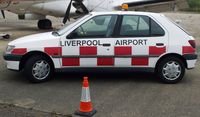 Liverpool John Lennon Airport, Liverpool, England United Kingdom (EGGP) - An old emergency/security vehicle at the old Liverpool Speke Airport - by Guitarist