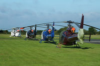 EGBR Airport - at Breighton's Heli Fly-in, 2013 - by Chris Hall