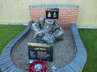 EGBR Airport - Bristol Hercules XVI radial engine recovered from the crash site of Handley Page Halifax Mk III LV905/EY-W which was shot down on the evening of 24th May 1944 near Bergse Maas, Holland with the lost of all seven crew members. - by Chris Hall