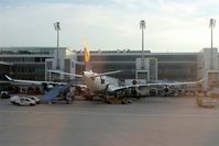 Munich International Airport (Franz Josef Strauß International Airport), Munich Germany (EDDM) - At stand 211 you can see preparations of a night flight to a far away destination.... - by Holger Zengler