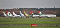 Bournemouth Airport, Bournemouth, England United Kingdom (EGHH) - European Aviation 737 storage area. - by John Coates