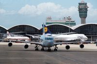Hong Kong International Airport, Hong Kong Hong Kong (VHHH) - Hong Kong International airport, view from airplane window. - by miro susta
