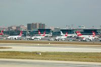Istanbul Atatürk International Airport - Taken from the Fly Inn Shopping Mall. - by Carl Byrne (Mervbhx)