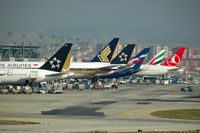 Istanbul Atatürk International Airport - Taken from the Fly Inn Shopping Mall. - by Carl Byrne (Mervbhx)