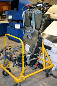 Stinson Municipal Airport (SSF) - Martin-Baker Ejection Seat for the F-4 on display at the Texas Air Museum - by Ronald Barker