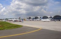Hasanuddin Airport - The apron from taxiway - by Frikkie Bekker