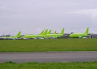 Lasham Airfield Airport, Basingstoke, England United Kingdom (EGHL) - 7 ex S7 737s in store at ATC - by John Coates