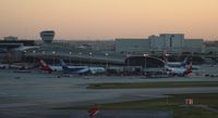Miami International Airport (MIA) - Early morning Terminal J shot from Hilton Blue Lagoon - by Florida Metal