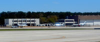 George Bush Intercontinental/houston Airport (IAH) - General aviation ramp Houston - by Ronald Barker