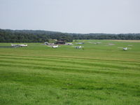 Redhill Aerodrome Airport, Redhill, England United Kingdom (EGKR) - Photo taken 12 August 2012 from adjacent field being used as car parking for Redhill Steam Rally - by Neil Henry