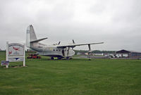 Carlisle Airport (N94) - This lovely Grumman Albatross serves as a gate guard for this little airport. - by Daniel L. Berek