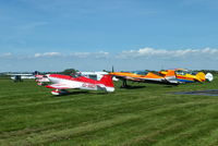 Sleap Airfield Airport, Shrewsbury, England United Kingdom (EGCV) - competetors in the BAeA Golding-Barrett & Duxford Trophies at Sleap - by Chris Hall