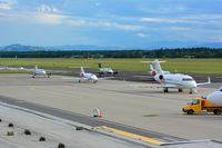 Graz Airport, Graz Austria (LOWG) - Formula1, bussines charter - by Paul H