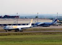 Leipzig/Halle Airport, Leipzig/Halle Germany (EDDP) - View to twy Sierra and to apron 2.... - by Holger Zengler