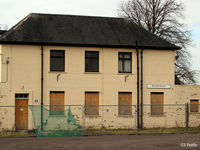 Edinburgh Airport, Edinburgh, Scotland United Kingdom (EGPH) - Due for demolition, the old administration block (Kestrel House) at the former RAF Turnhouse area at the north side of  Edinburgh Airport EGPH - by Clive Pattle