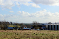 Carlisle Airport, Carlisle, England United Kingdom (EGNC) - General view of airport buildings including some of the Solway Aviation Museum exhibits - by Clive Pattle