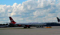 Chicago O'hare International Airport (ORD) - Virgin Atlantic A340 O'Hare - by Ronald Barker