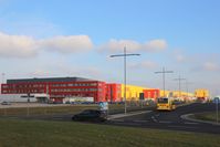 Leipzig/Halle Airport, Leipzig/Halle Germany (EDDP) - DHL-Air-Hub Leipzig main building and warehouse..... - by Holger Zengler