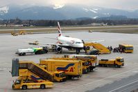Salzburg Airport, Salzburg Austria (LOWS) - Apron overview.... - by Holger Zengler