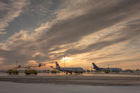 Toronto Pearson International Airport (Toronto/Lester B. Pearson International Airport, Pearson Airport), Toronto, Ontario Canada (CYYZ) - Sunrise de-icing at Toronto Pearson - by Robert Jones