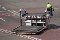 Tegel International Airport (closing in 2011), Berlin Germany (EDDT) - Man at work 1.... - by Holger Zengler