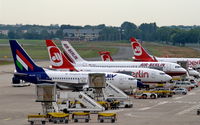 Tegel International Airport (closing in 2011), Berlin Germany (EDDT) - Pretty crowded apron.... - by Holger Zengler