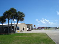 New Smyrna Beach Municipal Airport (EVB) - Ramp and hangars - by Jack Poelstra